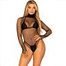 Leg Avenue High Neck Fishnet Teddy