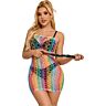Fishnet Dress SUBBLIME 952365 with Rainbow Design