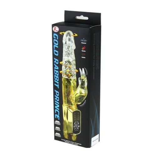 Vibrator BAILE Rabbit Gold Prince with Double Rotation