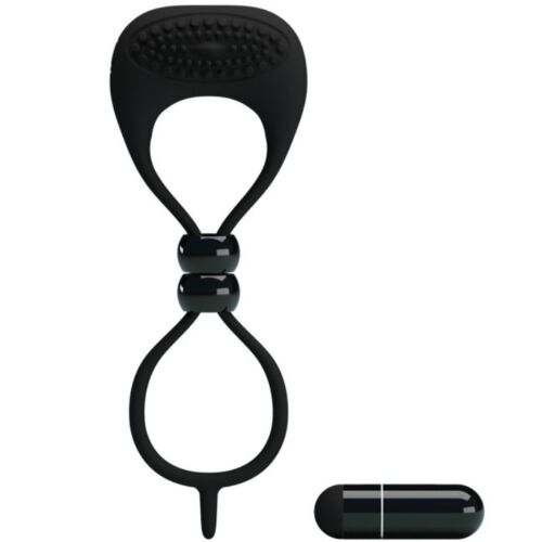 Cock Ring Pretty Love Male Double Ring with Vibration