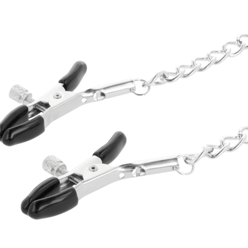 Nipple Clamps Collar Darkness Bondage with Adjustable Tension