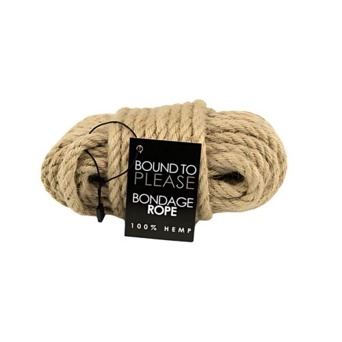 Bondage Rope Bound to Please Hemp 10m Comfortable Restraint