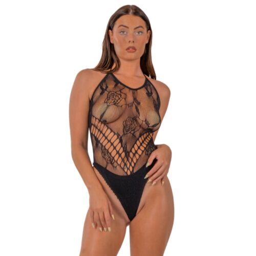 Bodysuit Lace by LJ Floral Halter
