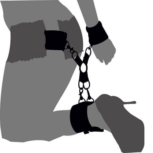 Restraints Loving Joy Hog Tie Set with Adjustable Cuffs