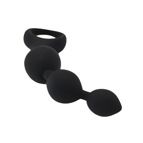 Anal Beads Loving Joy Triple Ripple 14 cm Negro