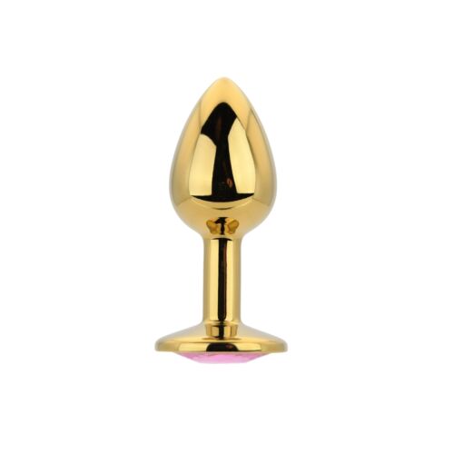 Butt Plug Toosh Small Stone With Jewelled Base Rosa