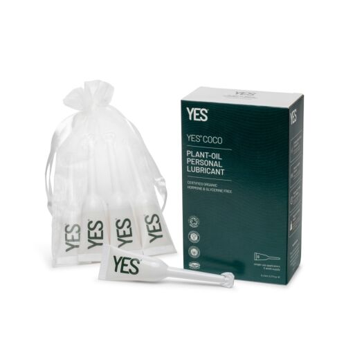 Lubricant YES Coco Oil-Based 6x5ml Applicators for Dryness Relief