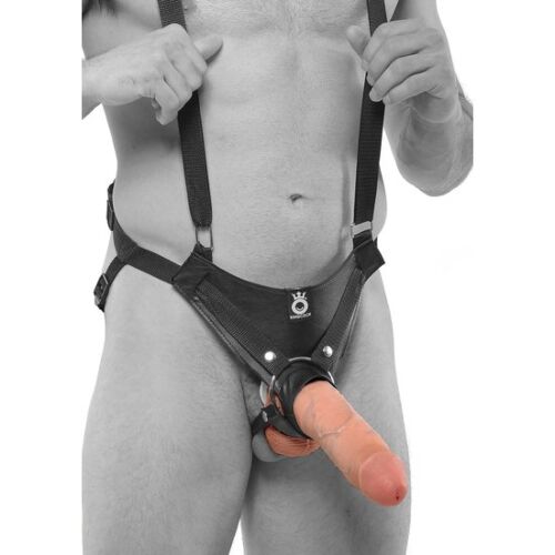 Hollow Strap-On King Cock 25.5 cm with Adjustable Straps