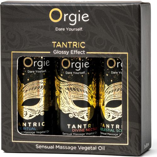 Orgie Tantric Sensual Massage Oils 3 x 30ml Set for Intimate Wellness