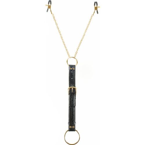 Fetish Fantasy Gold Penis Ring and Nipple Clamps