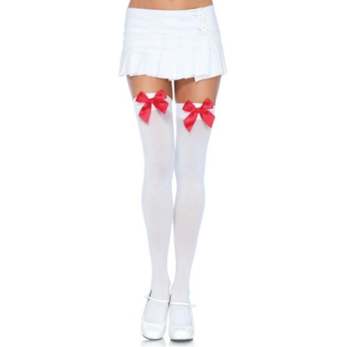Leg Avenue Thigh Highs with Bow Detail