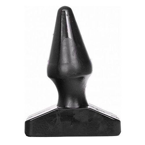 ALL BLACK Anal Plug 16 cm Cone Shape