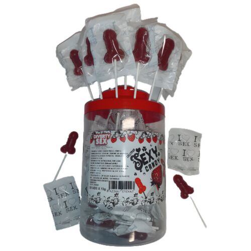 Candy Lollipops Diablo Picante - Strawberry & Cherry Flavour