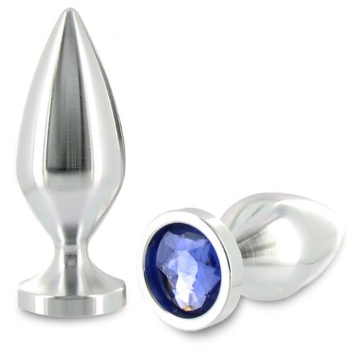 Anal Plug Metal Hard Large 10.16cm Hypoallergenic Aluminium