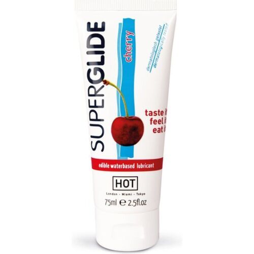 Edible Lubricant HOT Superglide Cherry 75ml