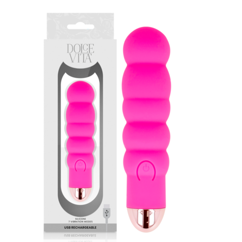 Vibrator Dolce Vita Six Pink with 7 Powerful Vibration Modes