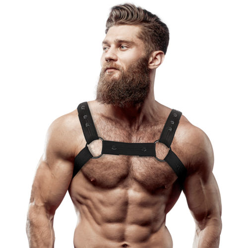 Men's Harness FETISH SUBMISSIVE ATTITUDE Adjustable Chest Sports