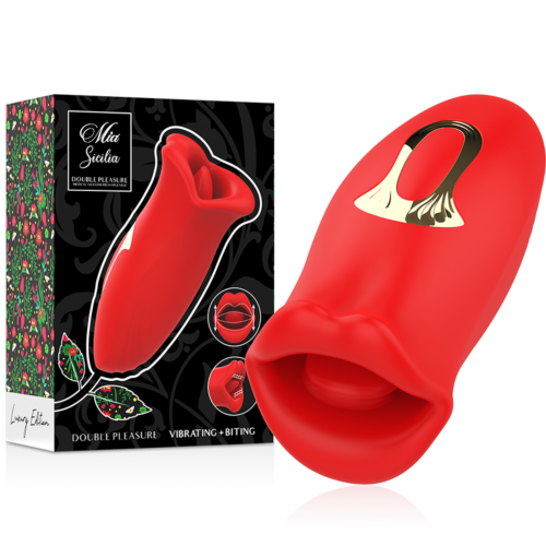 Vibrator MIA SICILIA Double Pleasure with Biting Feature