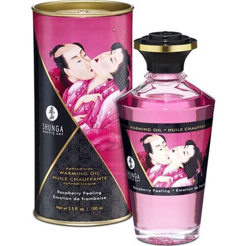 Massage Oil Shunga Raspberry Feeling with Thermal Effect
