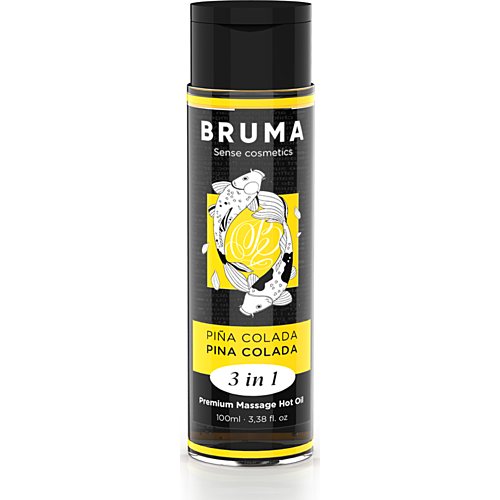Massage Oil BRUMA Pina Colada with Soothing Heat Effect