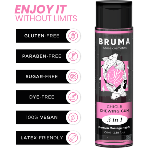 BRUMA 3 in 1 Premium Massage Oil with Heat Effect