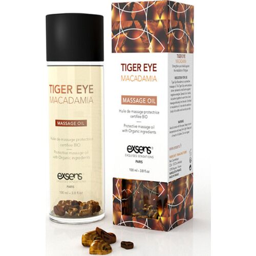 Protective Tiger Eye Macadamia Massage Oil by Exsens