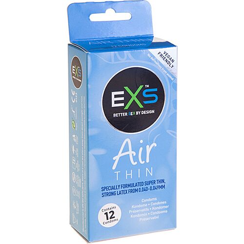 Exs Air Thin Condoms 12s - Ultra-thin for Comfort