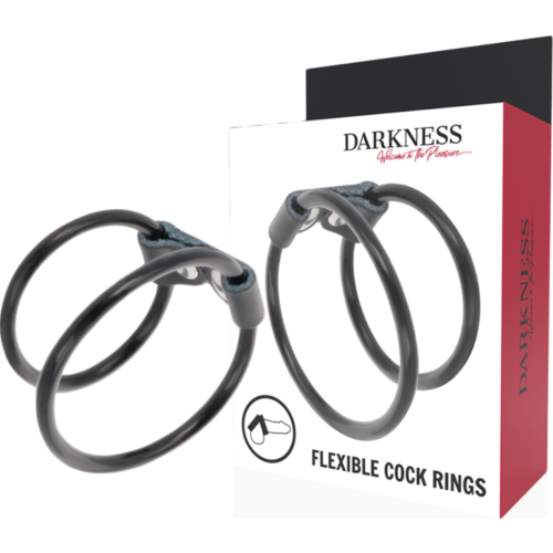 Double Penis Ring Darkness for Extended Erection