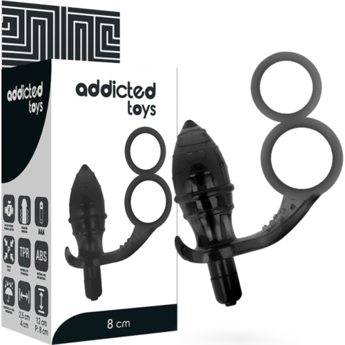 Anal Plug Addicted Toys with Dual Rings for Enhanced Pleasure