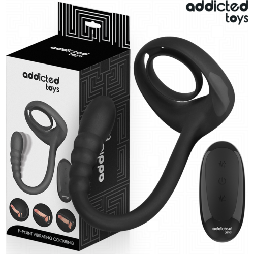 ADDICTED TOYS P-Spot Vibrating Cock Ring (Remote)