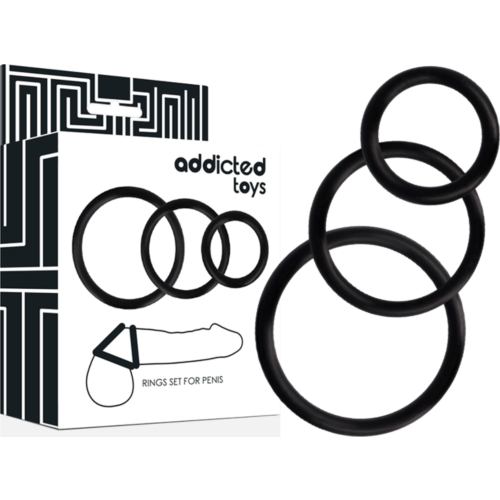 Addicted Toys Penis Rings Set for Enhanced Stimulation