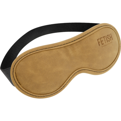 Fetish Submissive Origin Vegan Leather Blindfold for Bondage Play