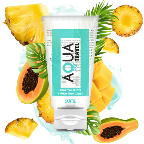Aqua Travel Lubricant Tropical Fruits 50ml - Delicious Flavour