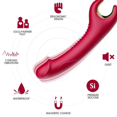Rotating Vibrator ARMONY Prince Dildo with Dual Motors
