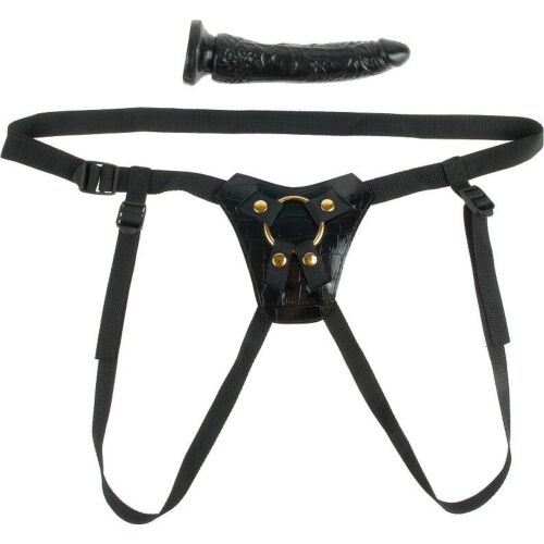 Strap-On Harness FETISH FANTASY GOLD | Comfortable PVC Design
