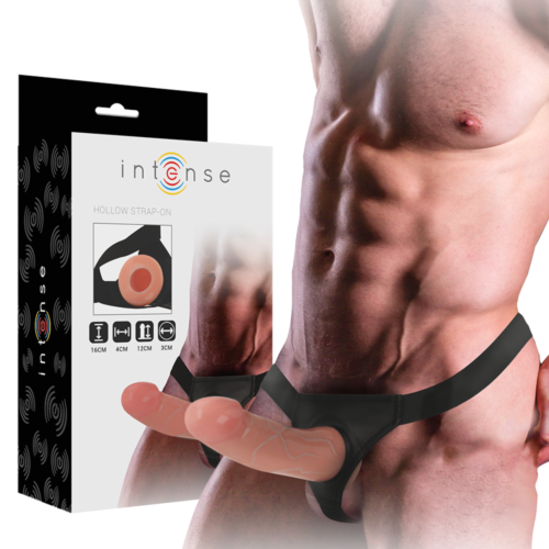 Hollow Harness with Dildo INTENSE - 16 x 3 cm