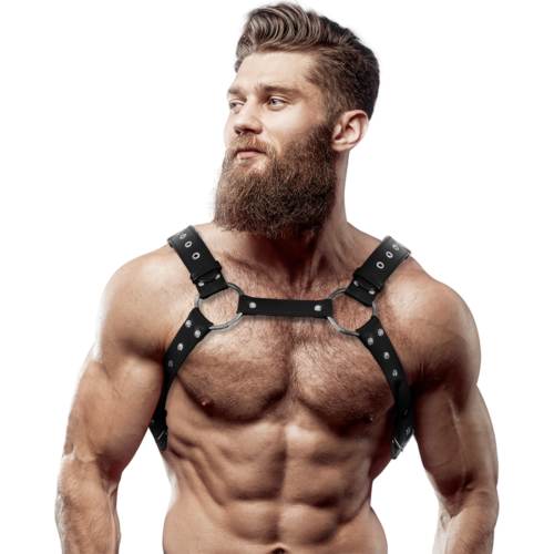 Mens Eco-Leather Chest Harness by Fetish Submissive Attitude