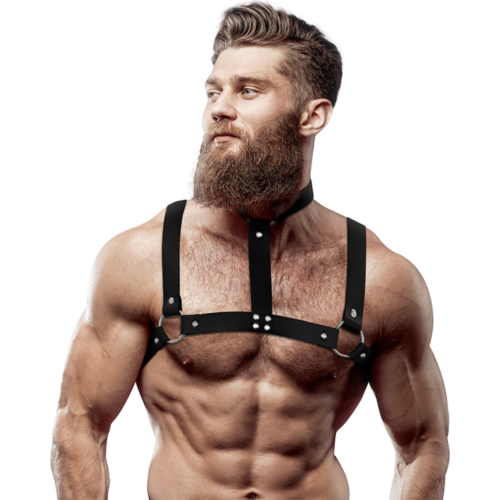 FETISH SUBMISSIVE ATTITUDE Adjustable Chest Harness for Men