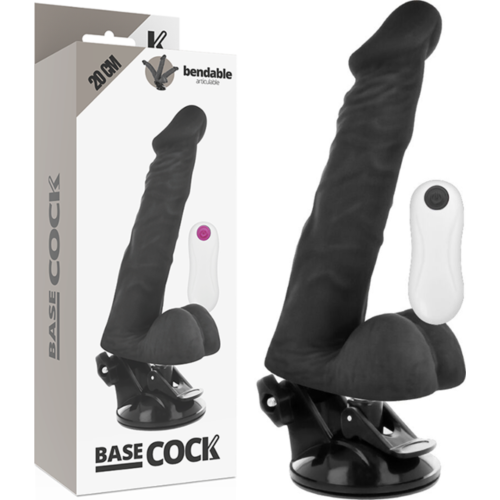Realistic Vibrator BASECOCK 20cm with Remote Control