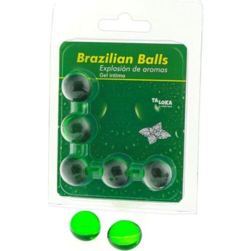 Brazilian Balls Taloka Mint Intimate Gel - 5 Balls