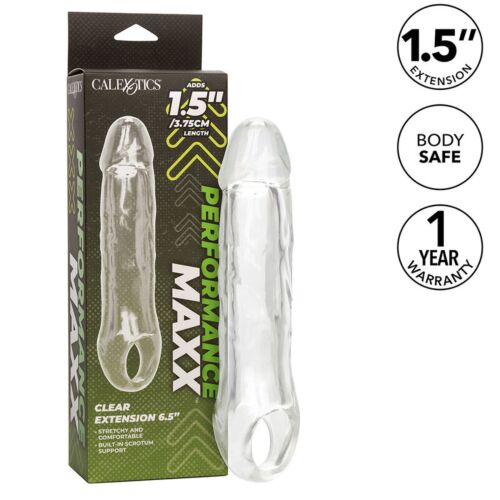 CALEXOTICS Performance Maxx Clear Extension 6.5 Penis Sleeve