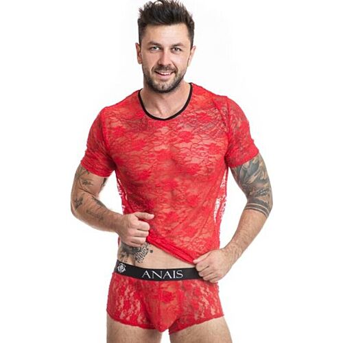 Men's T Shirt ANAIS BRAVE with Floral Lace