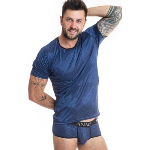 T shirt ANAIS MEN Naval Great Fit with Satin Stripes