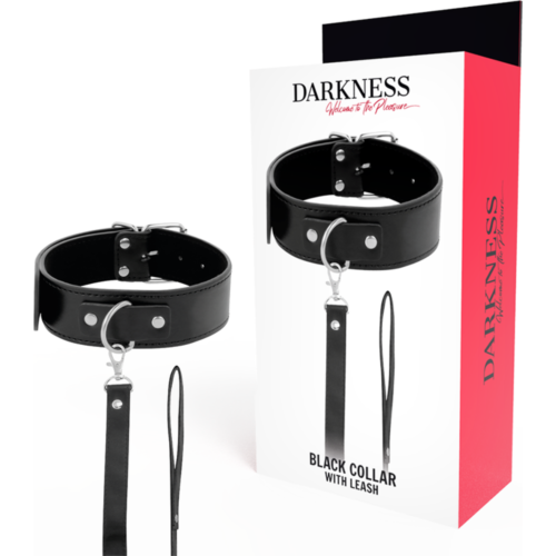 Posture Collar DARKNESS with Chain Leash