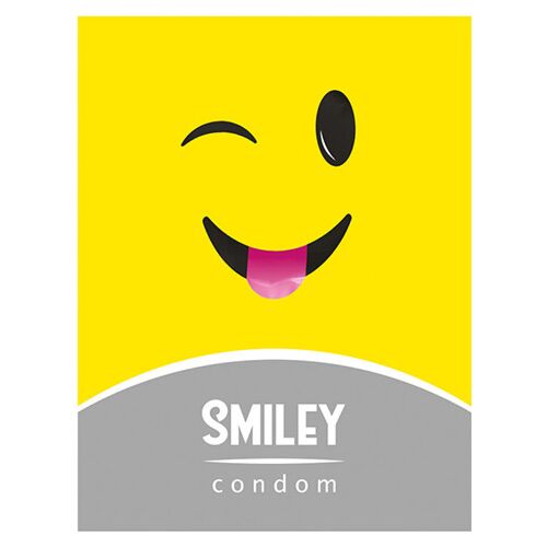 Condom Dildos Assorted Smiley for Discreet Protection