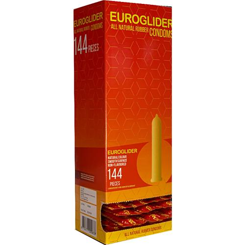 Condoms Euroglider 144 Units with Enhanced Lubrication