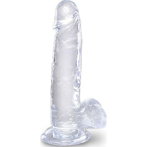 KING COCK Clear Realistic Dildo 15.2cm