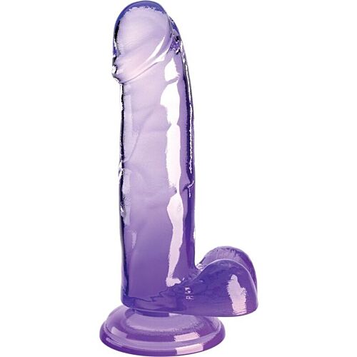 Realistic Penis King Cock Clear 15.2 cm with Balls