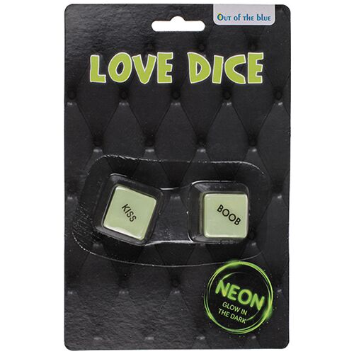 Out Of The Blue Love Dice Glow-in-the-dark