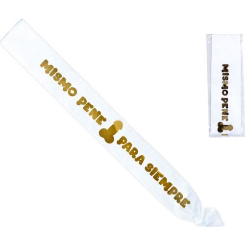 Sash Diablo Picante Metallic Penis Design for Parties